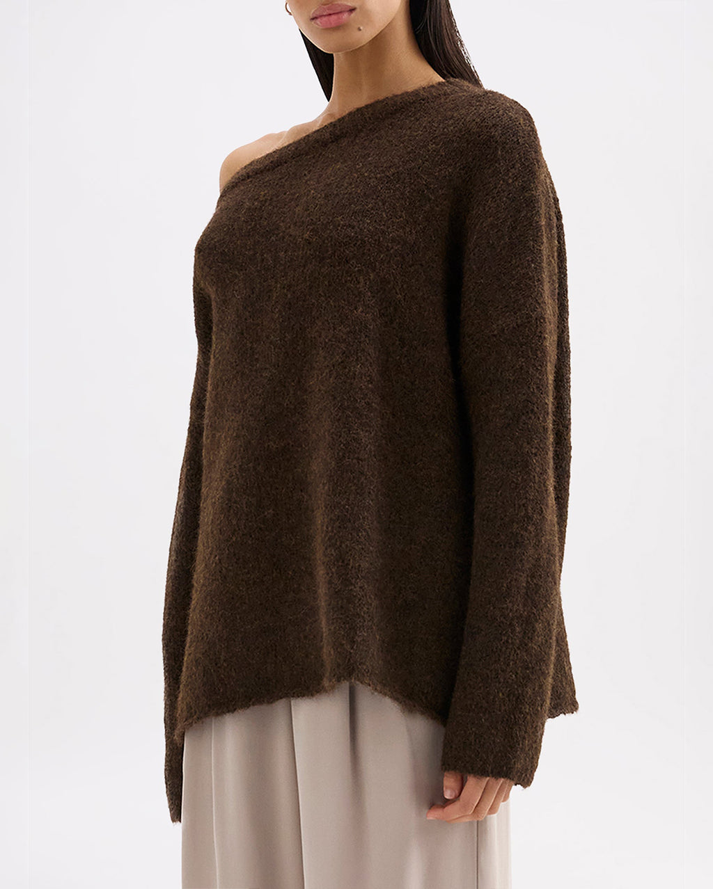 Lavinia Knit - Chocolate - Nude Lucy