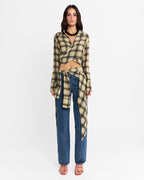 Eloise Wrap Shirt - Check by Madison the Label - view 4