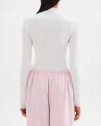 Mimi Long Sleeve Top - Salt - Nude Lucy