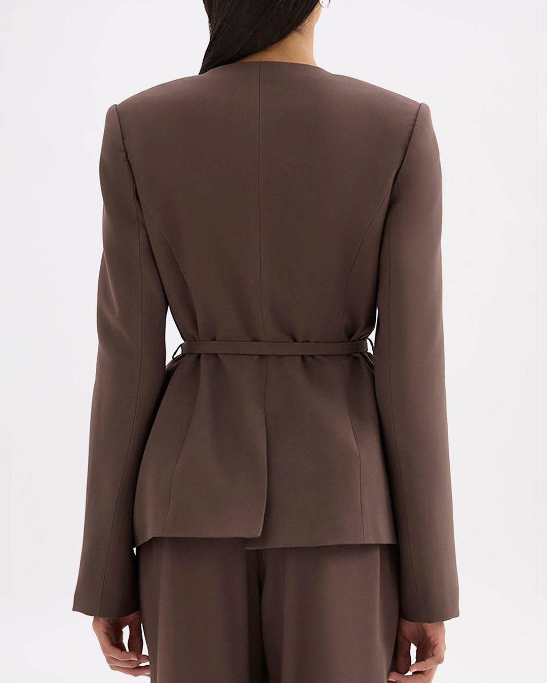 Nadia Jacket - Chocolate - Nude Lucy