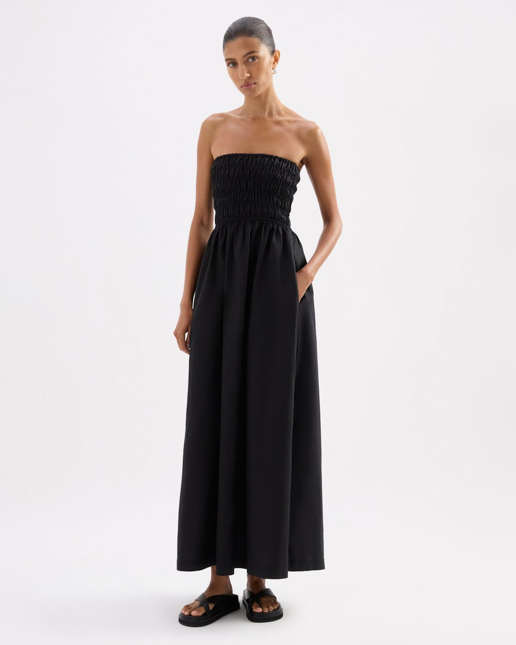 Zuri Maxi Dress - Black - Nude Lucy