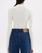 Odette Knit Top - Salt - Nude Lucy