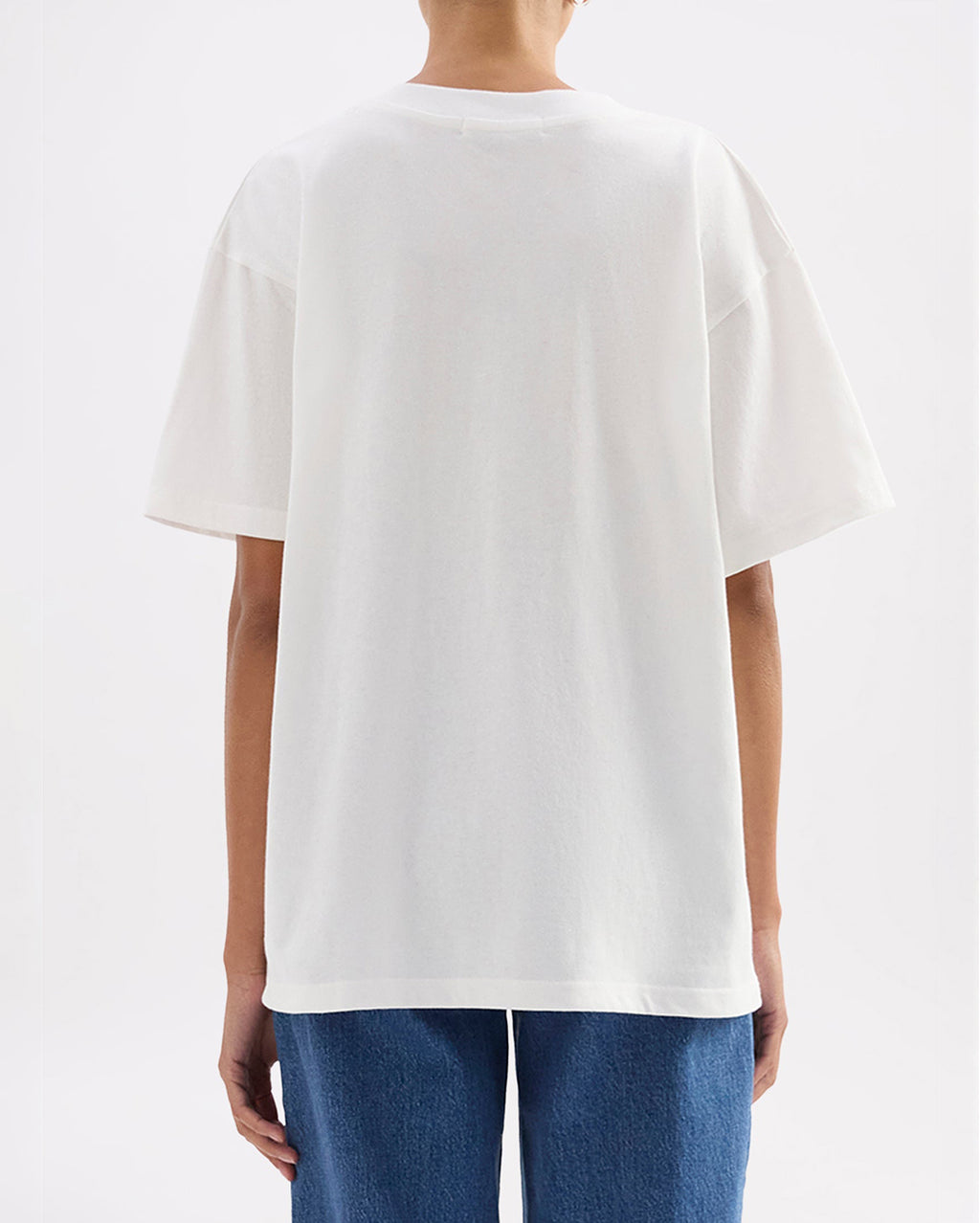 Organic Boyfriend Tee - White - Nude Lucy