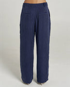 Boss Pant - Navy Pinstripe by Summi Summi - view 4