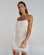 Florence Mini Skirt - White - Summi Summi