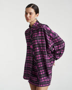 Plaid Long Sleeve Shirt - Azalea Plaid - Summi Summi
