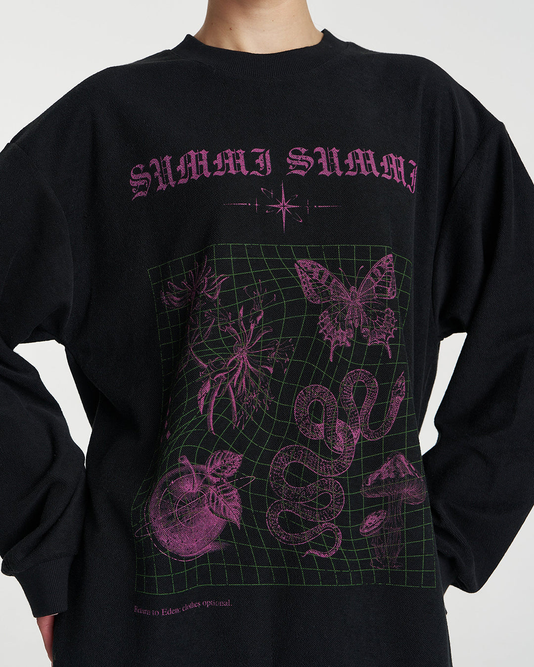 Return to Eden Long Sleeve Top - Black - Summi Summi