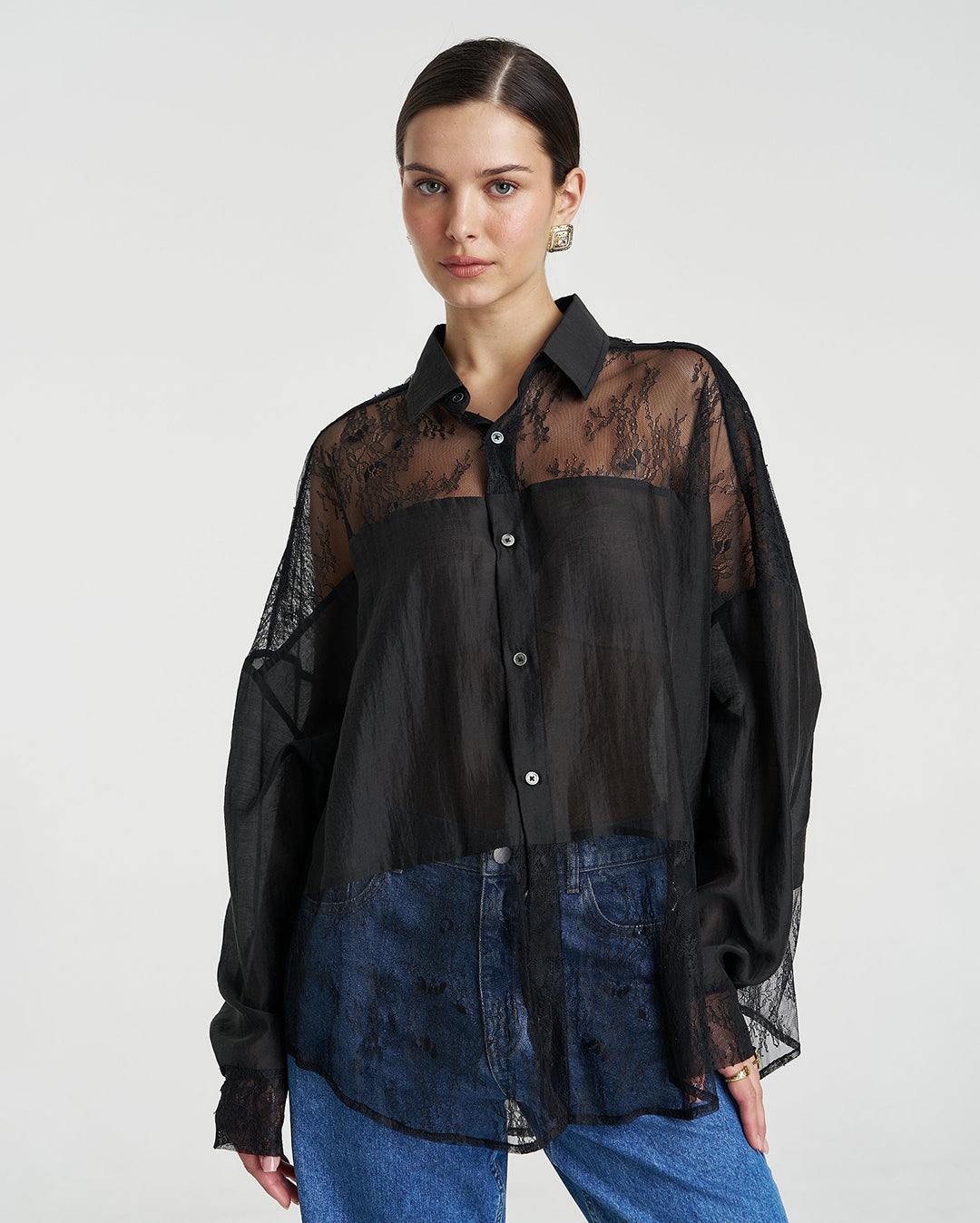 Dusk Long Sleeve Shirt - Black - Summi Summi