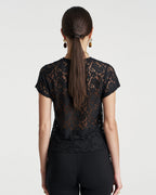 Lace Baby Doll Tee - Black - Summi Summi