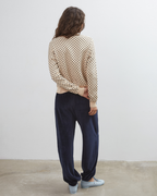 Dawn Cotton Cardigan - Beige Polka Dot - Commonplace Essentials