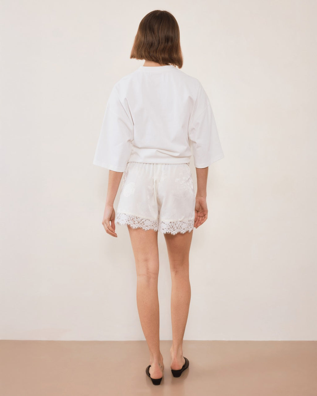 Chroma 3/4 Sleeve Tee - White - Commonplace Essentials