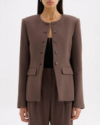 Nadia Jacket - Chocolate - Nude Lucy