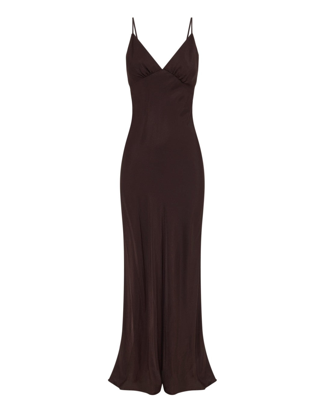 Tilly Tencel Slip Dress - Chocolate - Nude Lucy