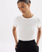 Organic Baby Tee - White - Nude Lucy