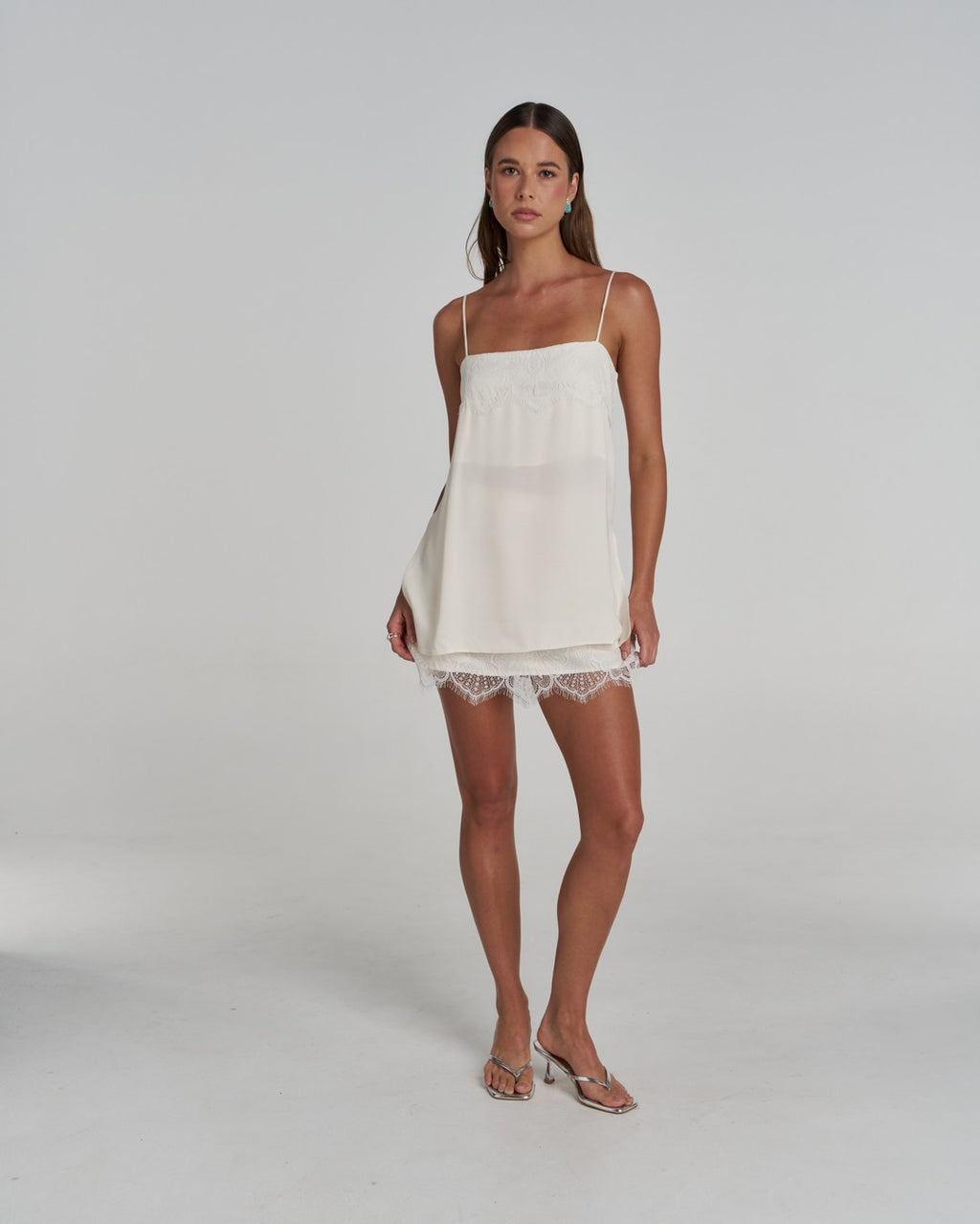 Florence Mini Skirt - White - Summi Summi