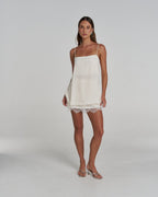 Florence Mini Skirt - White - Summi Summi