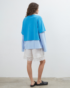 Blue Crush LS Tee - Bright Blue - Commonplace Essentials