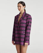 Oversized Blazer - Azalea Plaid - Summi Summi