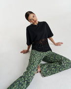 Lace Panel Tee - Black - Summi Summi