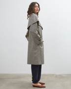 Lady Gingham Trench - Black/White - Commonplace Essentials
