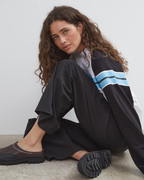 Duty Raglan L/S - Black/White/Blue - Commonplace Essentials
