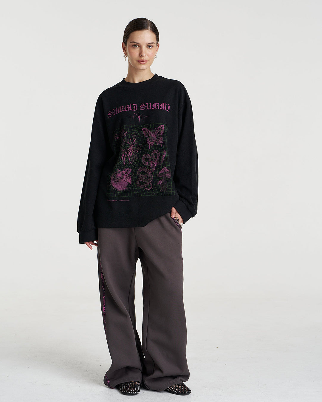Return to Eden Long Sleeve Top - Black - Summi Summi