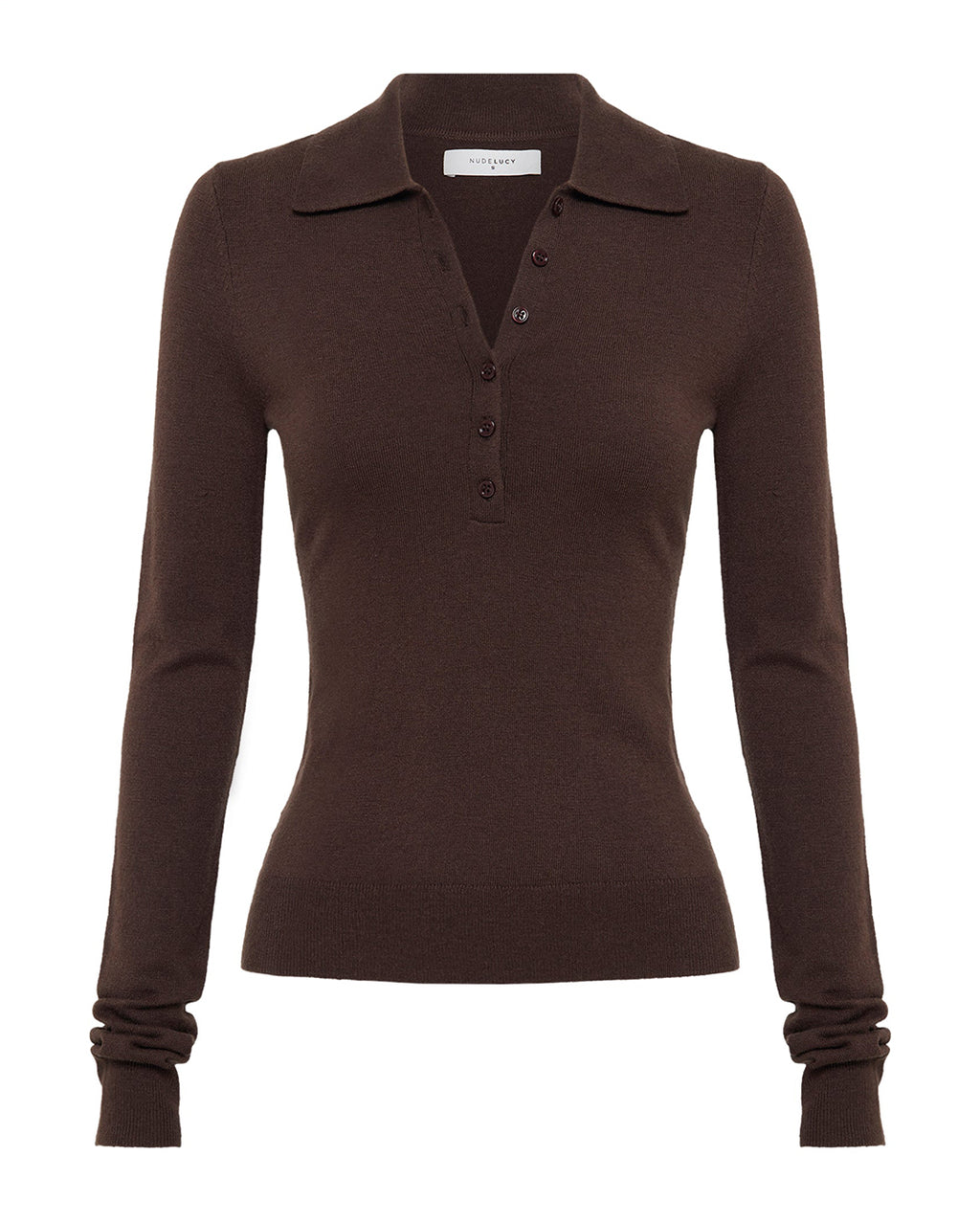Danica Merino Blend Knit - Chocolate - Nude Lucy