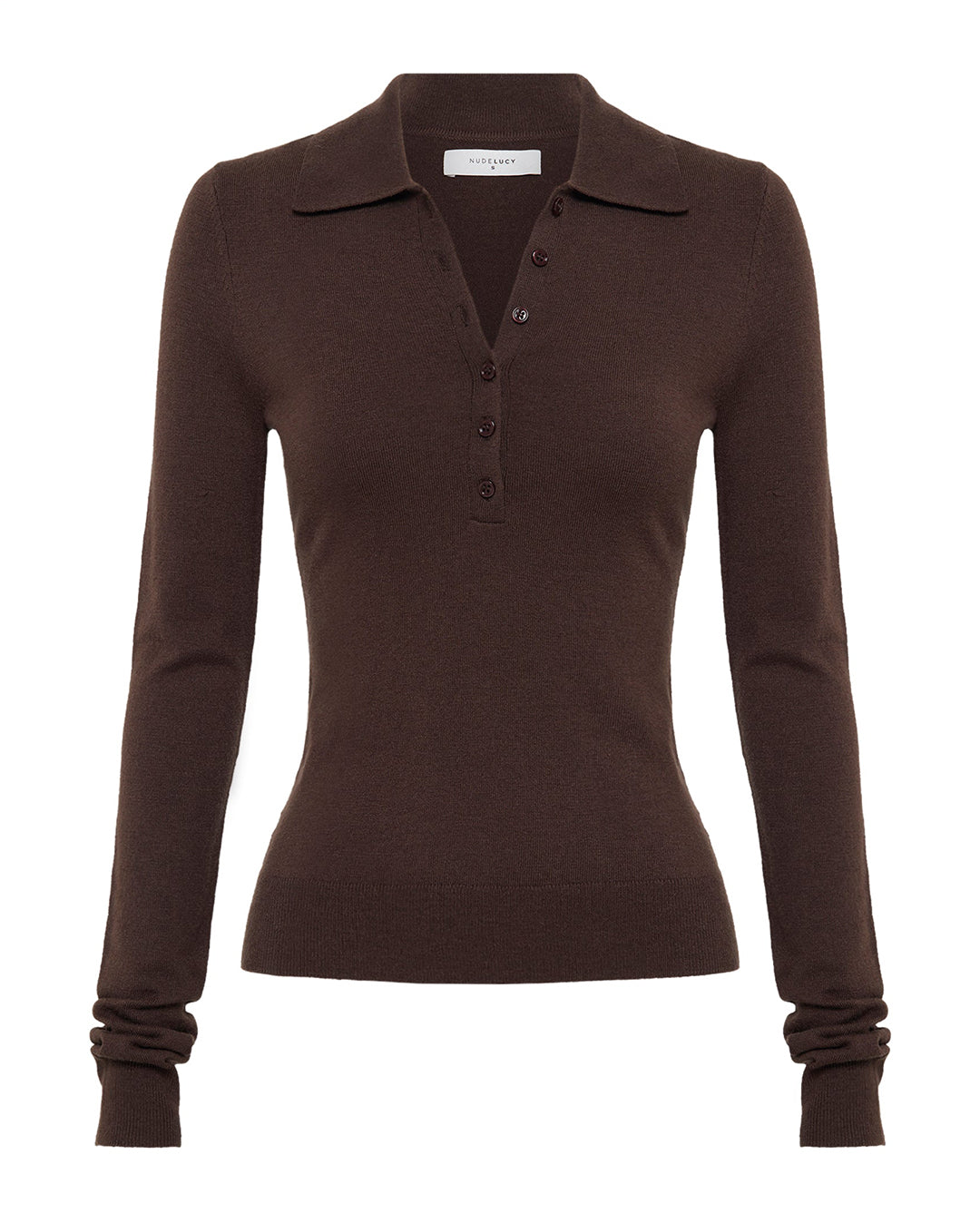 Danica Merino Blend Knit - Chocolate - Nude Lucy