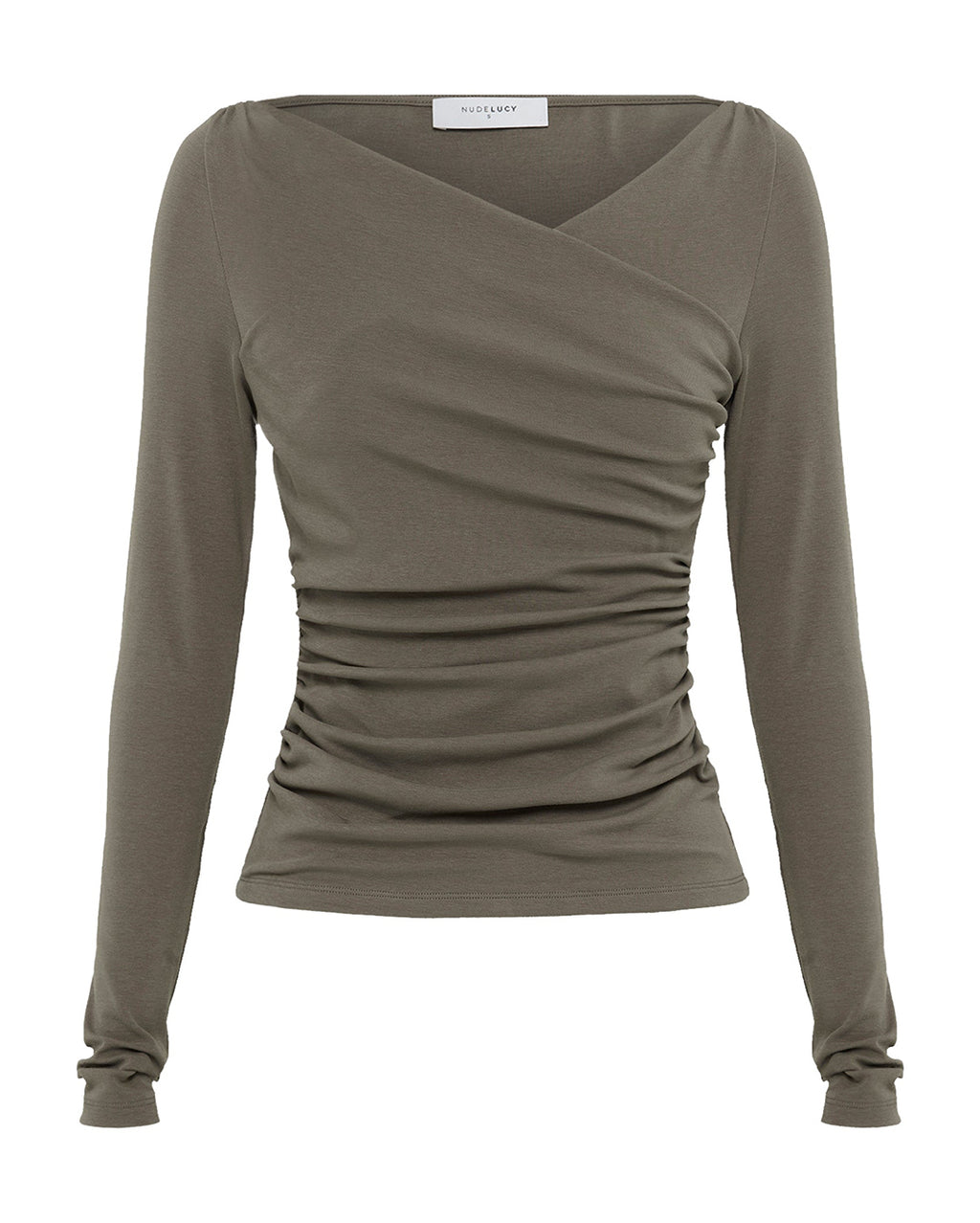 Daniya Long Sleeve Top - Truffle - Nude Lucy