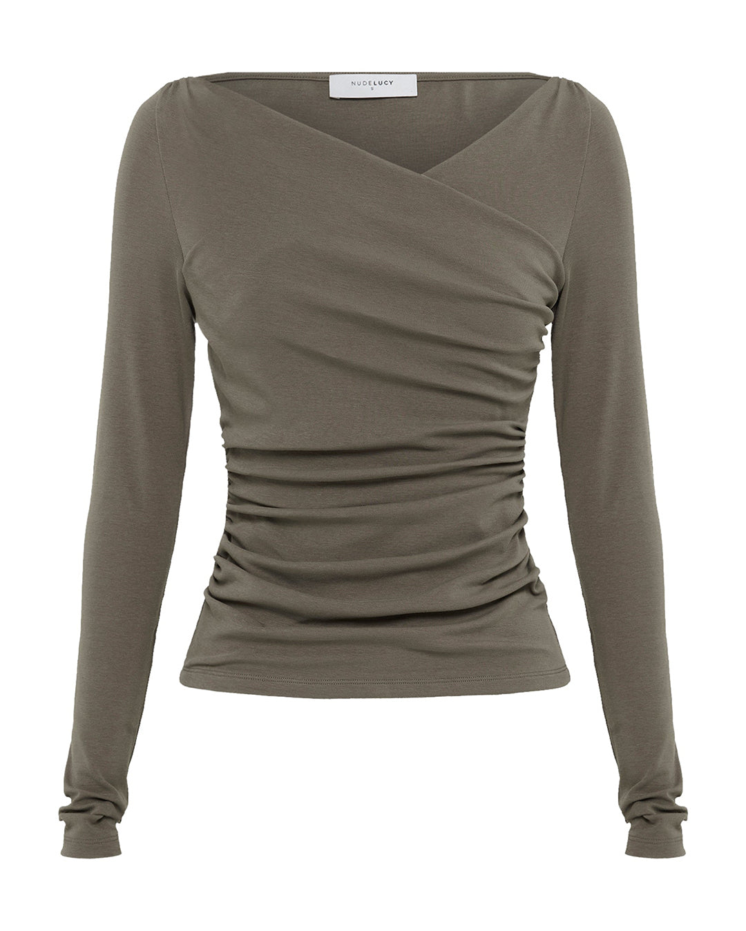 Daniya Long Sleeve Top - Truffle - Nude Lucy