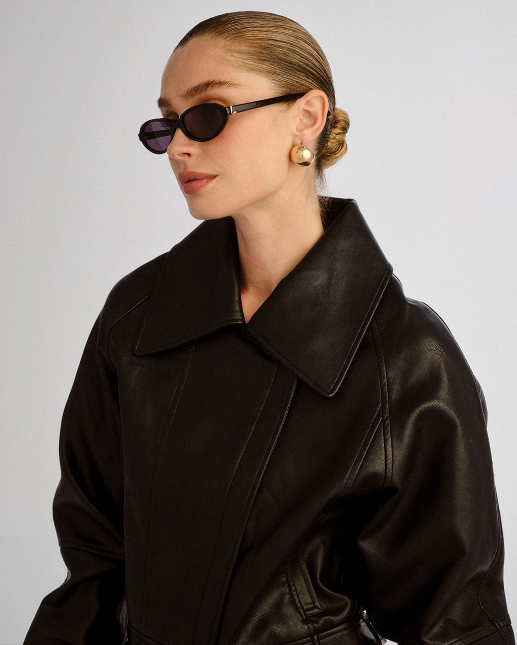The Olive Sunglasses - Black by Luv Lou - view 6