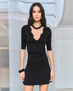 Camille Mini Dress - Black by Madison the Label - view 6