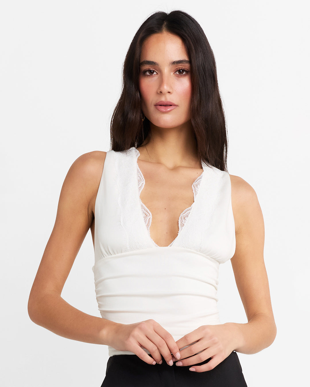 Camille Top - White by Madison the Label - view 6
