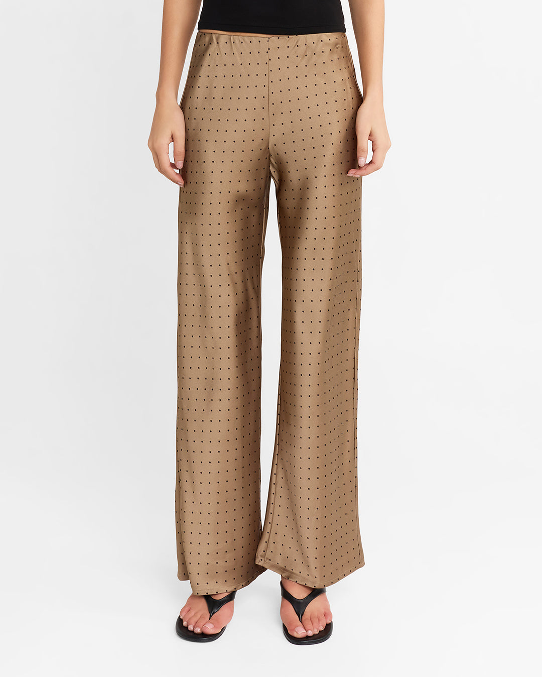 Giovanna Pants - Taupe by Madison the Label - view 6