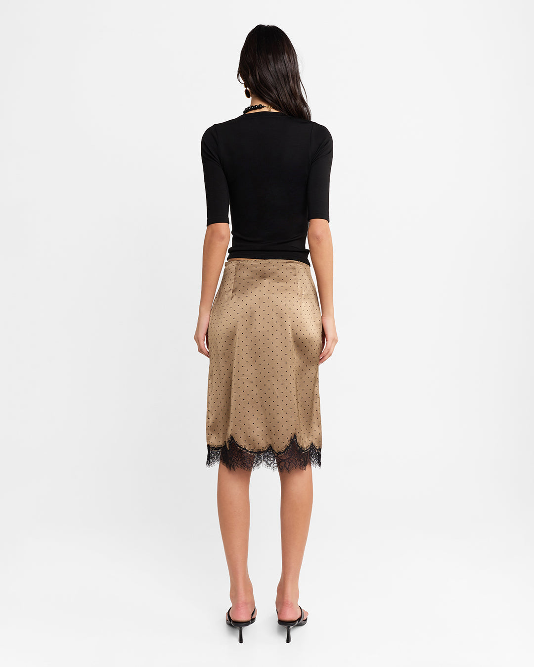 Lucia Skirt - Taupe by Madison the Label - view 6