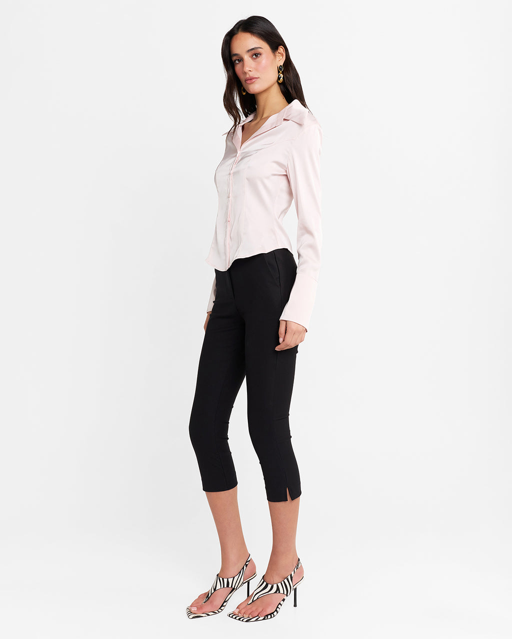 Renna Capris - Black by Madison the Label - view 6