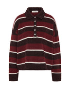 Maia Rugby Knit - Mulberry Stripe - Nude Lucy