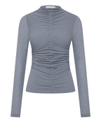Marti Mesh Top - Nickel - Nude Lucy