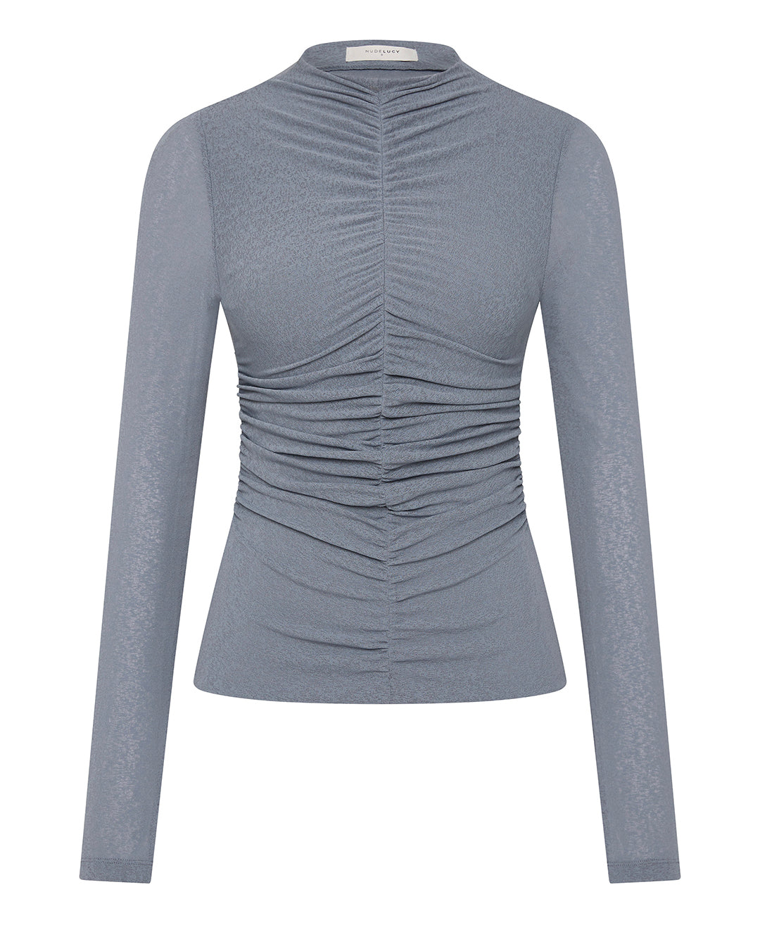 Marti Mesh Top - Nickel - Nude Lucy