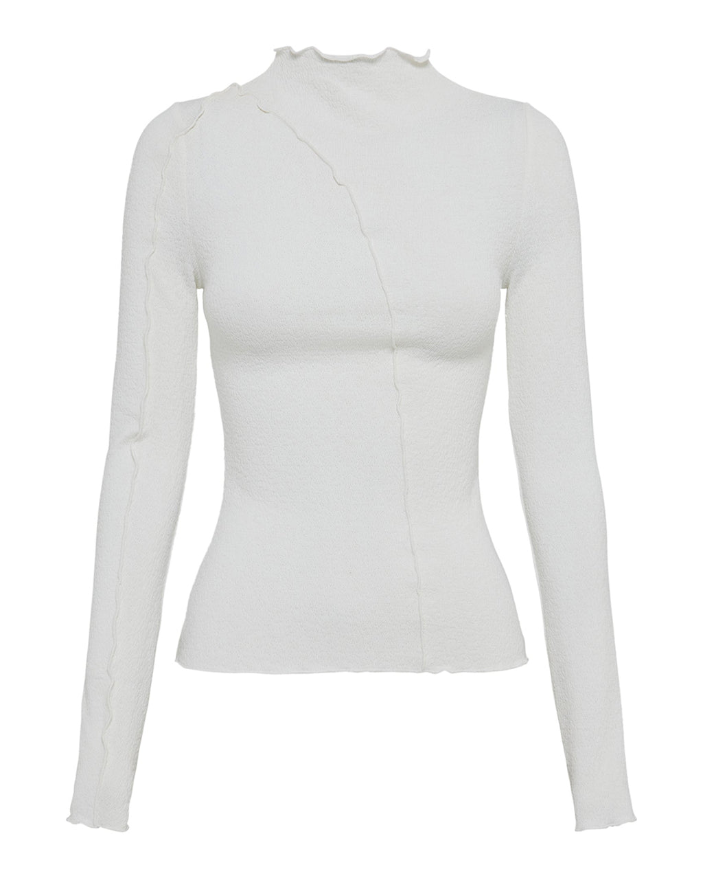 Mimi Long Sleeve Top - Salt - Nude Lucy