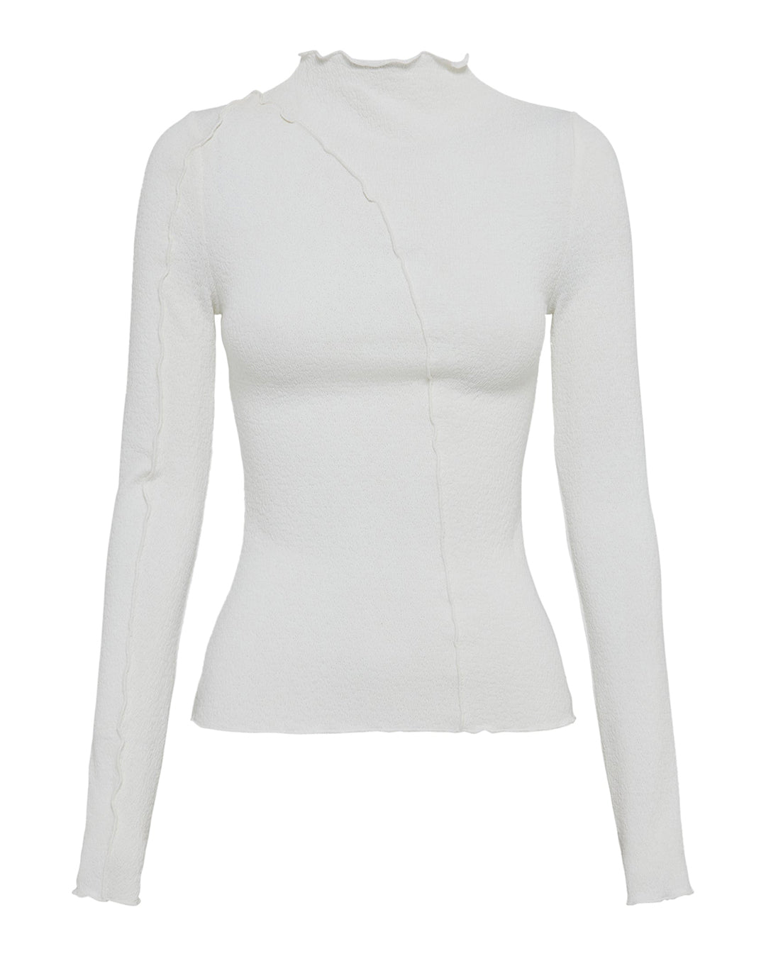 Mimi Long Sleeve Top - Salt - Nude Lucy