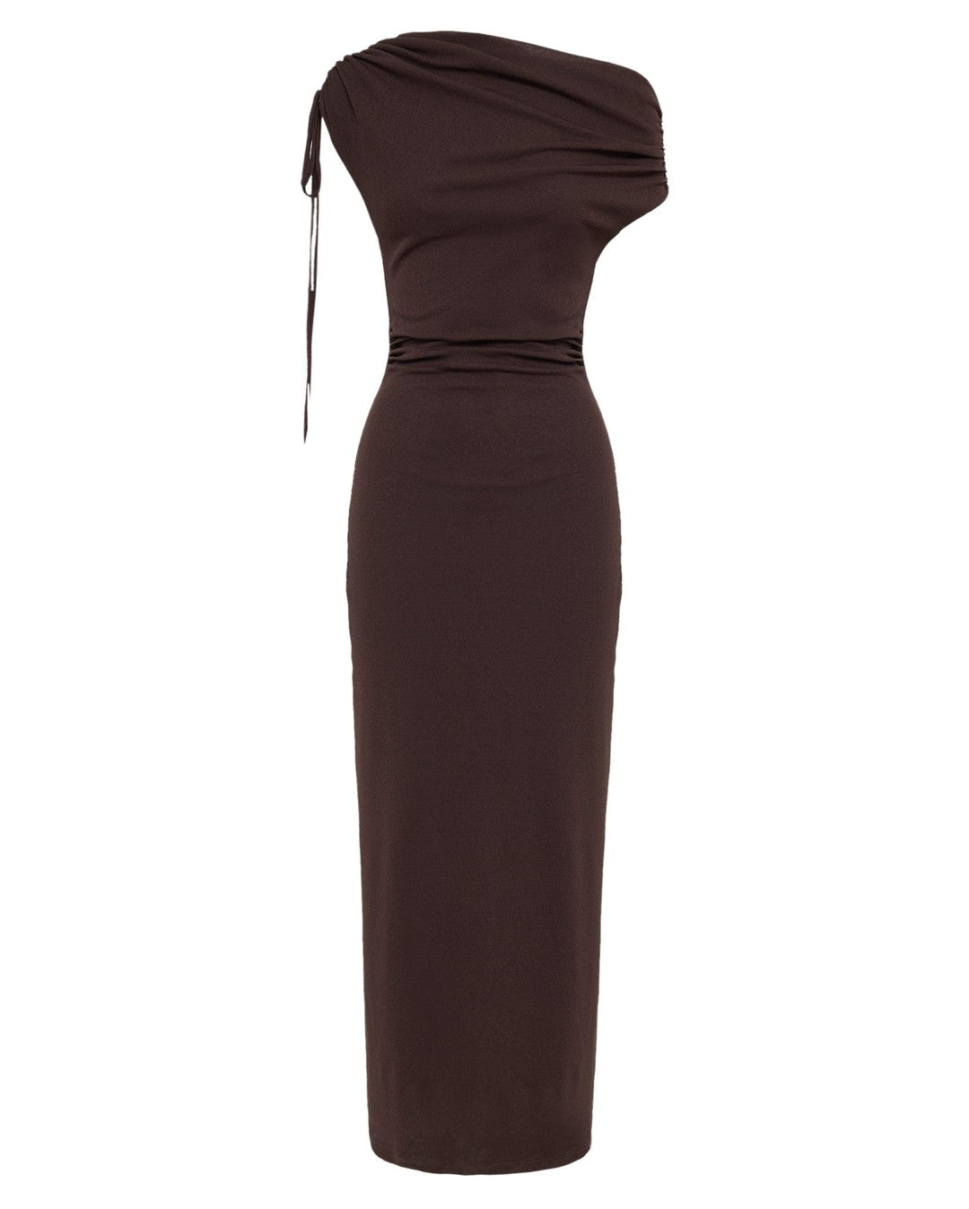 Lani Mesh Maxi Dress - Chocolate - Nude Lucy