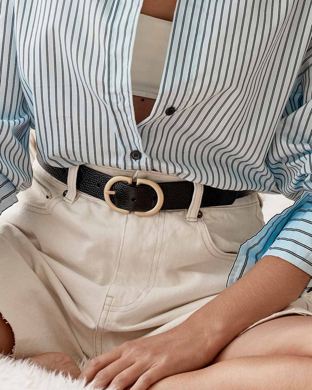 In Reverse Belt - Black/Gold - Status Anxiety
