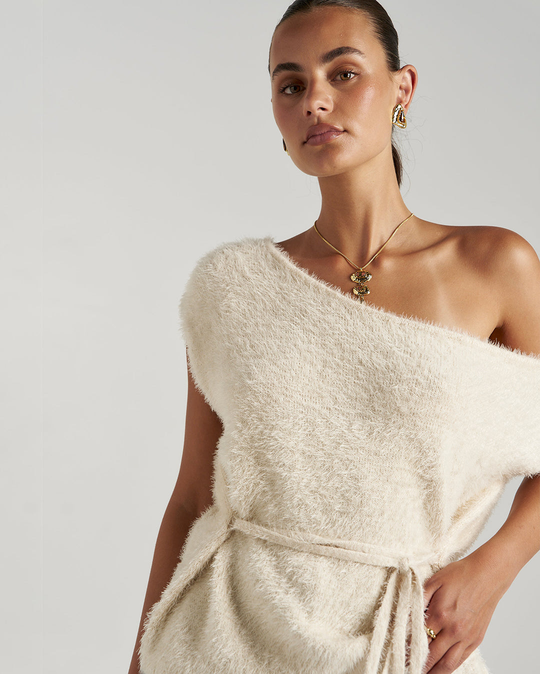 Ivy Knit Top - Lily White by Summi Summi - view 6