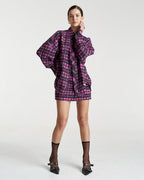 Plaid Long Sleeve Shirt - Azalea Plaid - Summi Summi