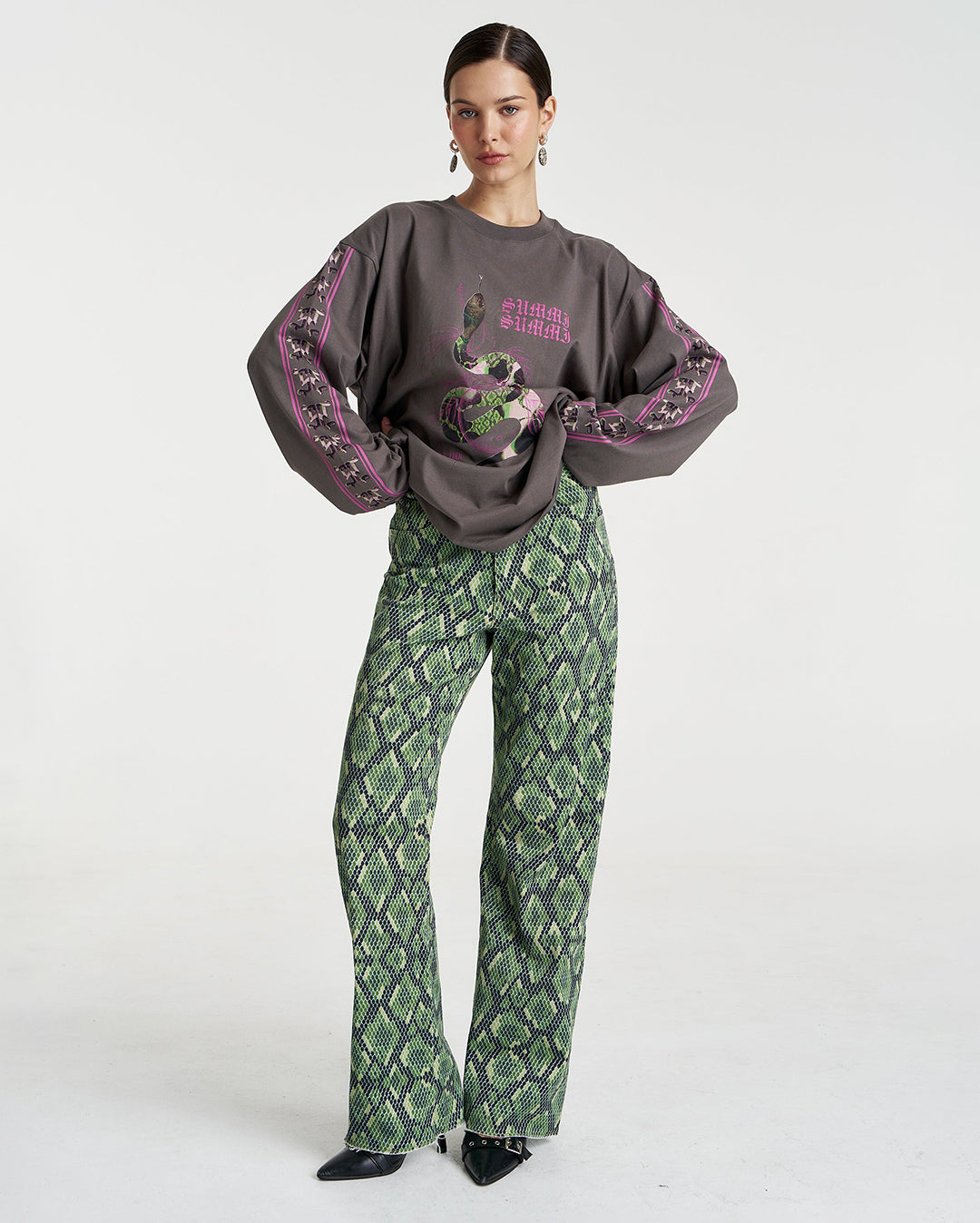 Eden Long Sleeve Tee - Shadow - Summi Summi