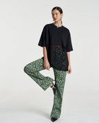 Lace Panel Tee - Black - Summi Summi