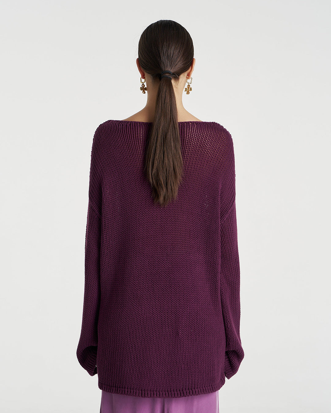 Bell Long Sleeve Knit - Mulberry - Summi Summi