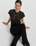 Lace Baby Doll Tee - Black - Summi Summi