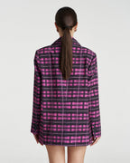 Oversized Blazer - Azalea Plaid - Summi Summi